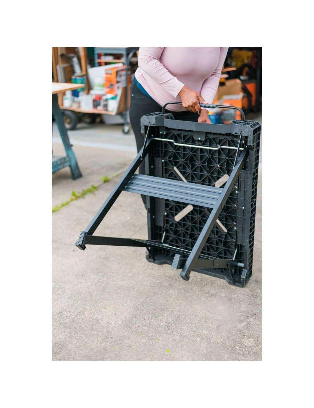33 in. H Plastic Folding Portable Workbench