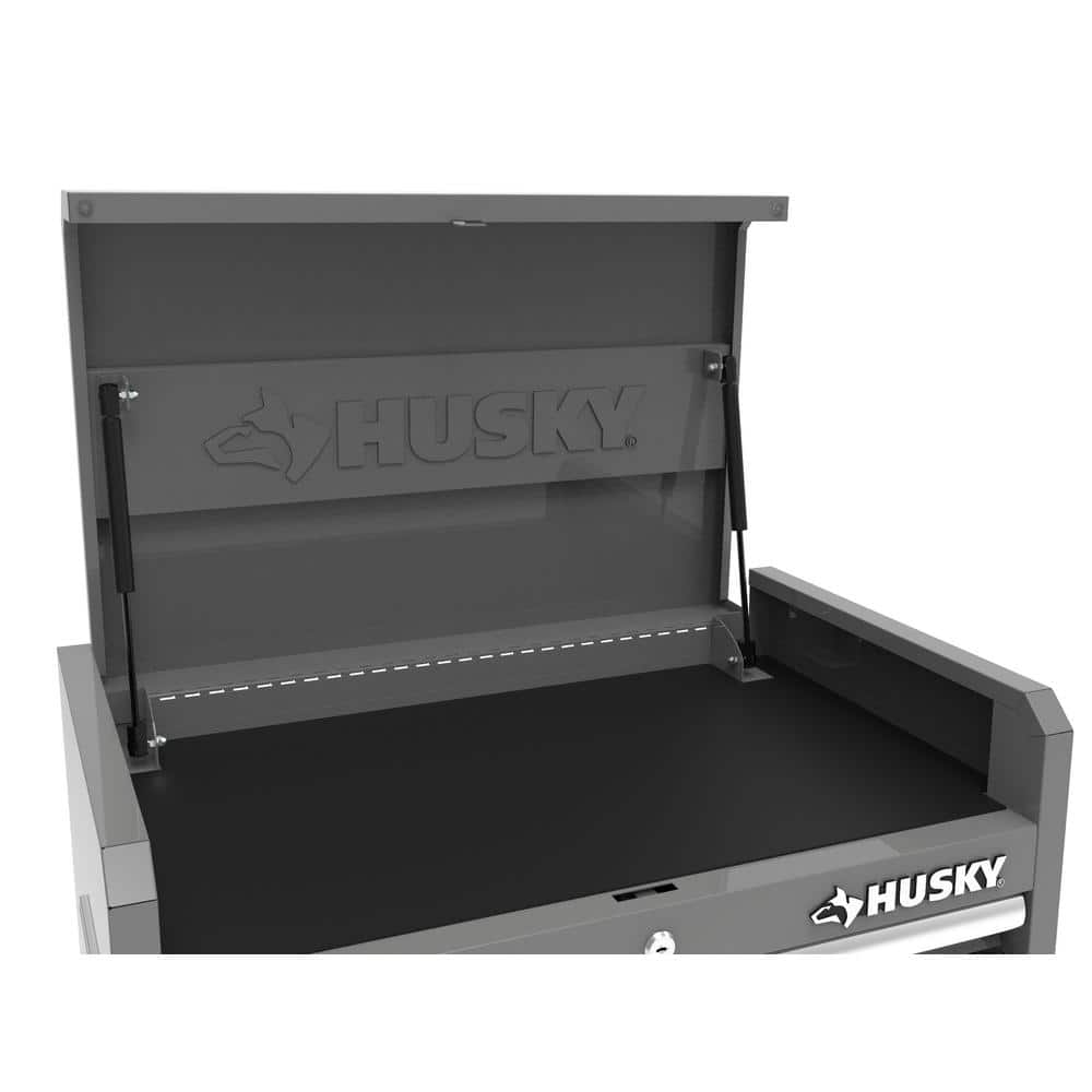 27 in. 11 Drawer Tool Chest and Cabinet Combo in. Glossy Gray