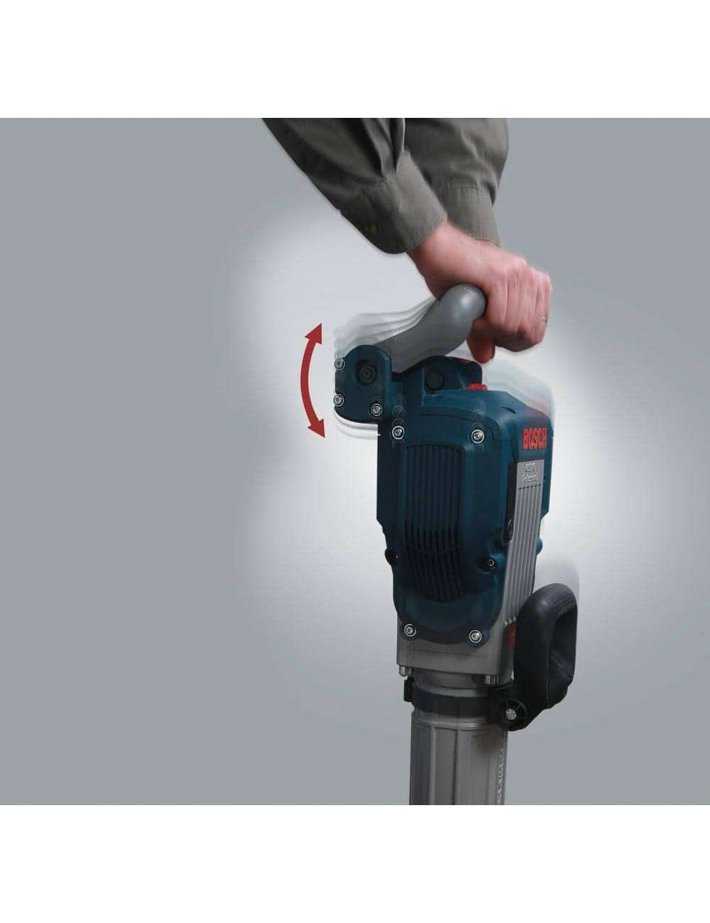 15 Amp 1-1/8 in. Corded Concrete Electric Hex Breaker Hammer Kit with Hard Carrying Case with Wheels