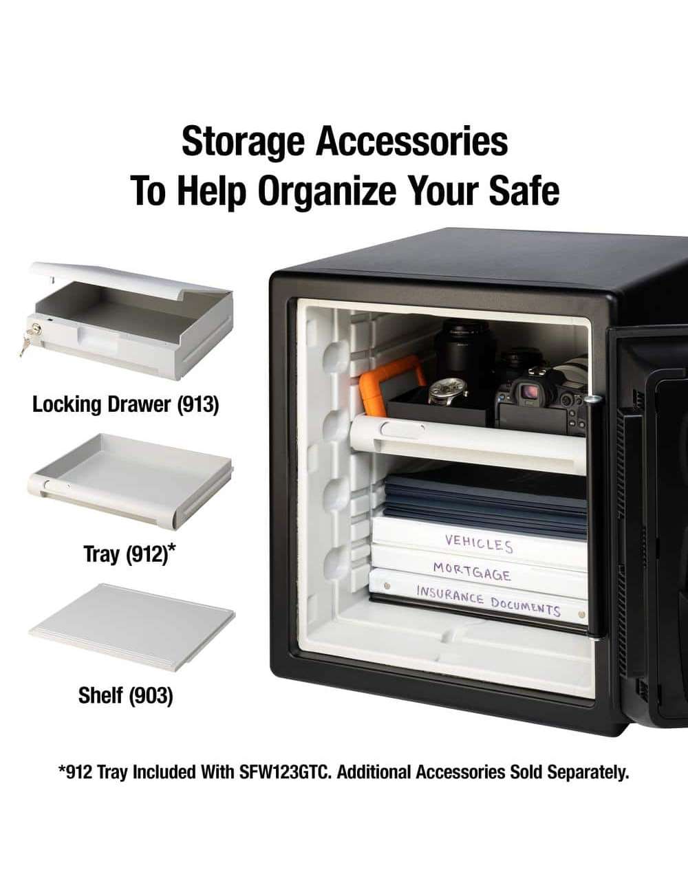 1.2 cu. ft. Fireproof & Waterproof Safe with Digital Combination Lock