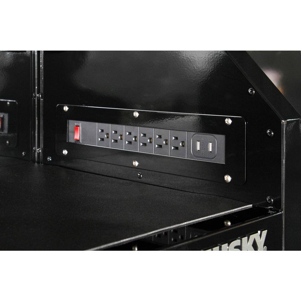 41 in. W x 24 5 in. D Standard Duty 16 Drawer Combination Rolling Tool Chest and Top Tool Cabinet Set in. Gloss Black