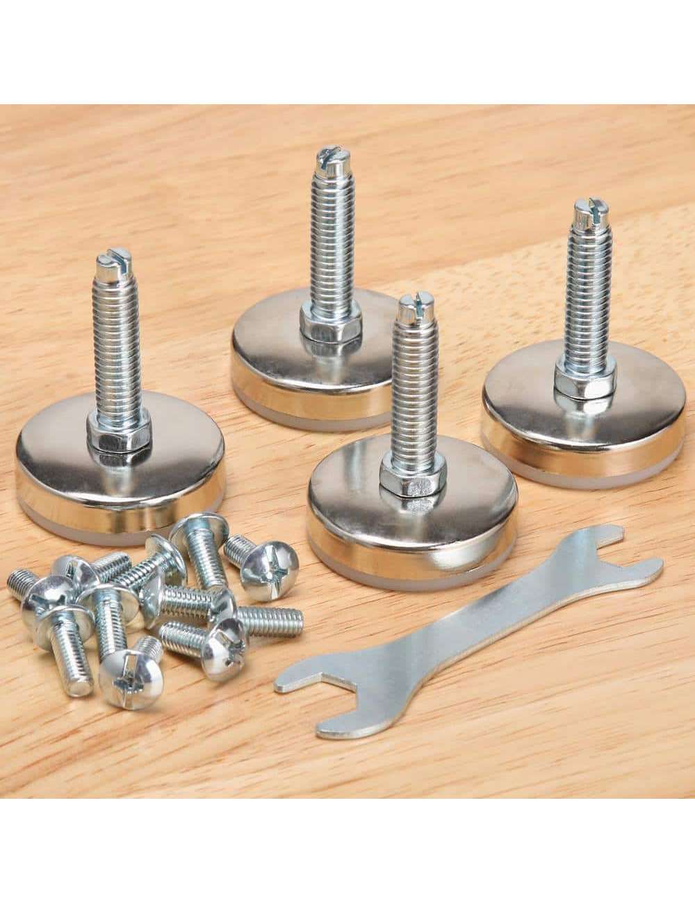 46 in. Adjustable Height Work Table with 2-Drawers in White