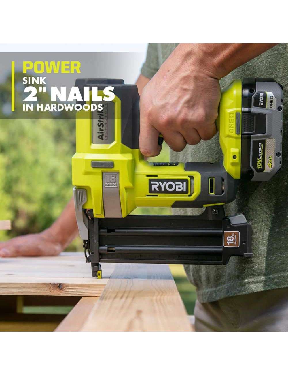 ONE+ 18V 18-Gauge Cordless AirStrike Brad Nailer (Tool Only)