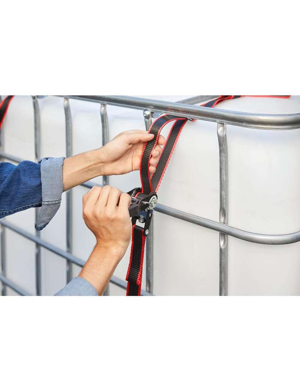 16 ft. 1.25 in. Ratchet Tie-Down Straps with S-Hook (4-Pack)