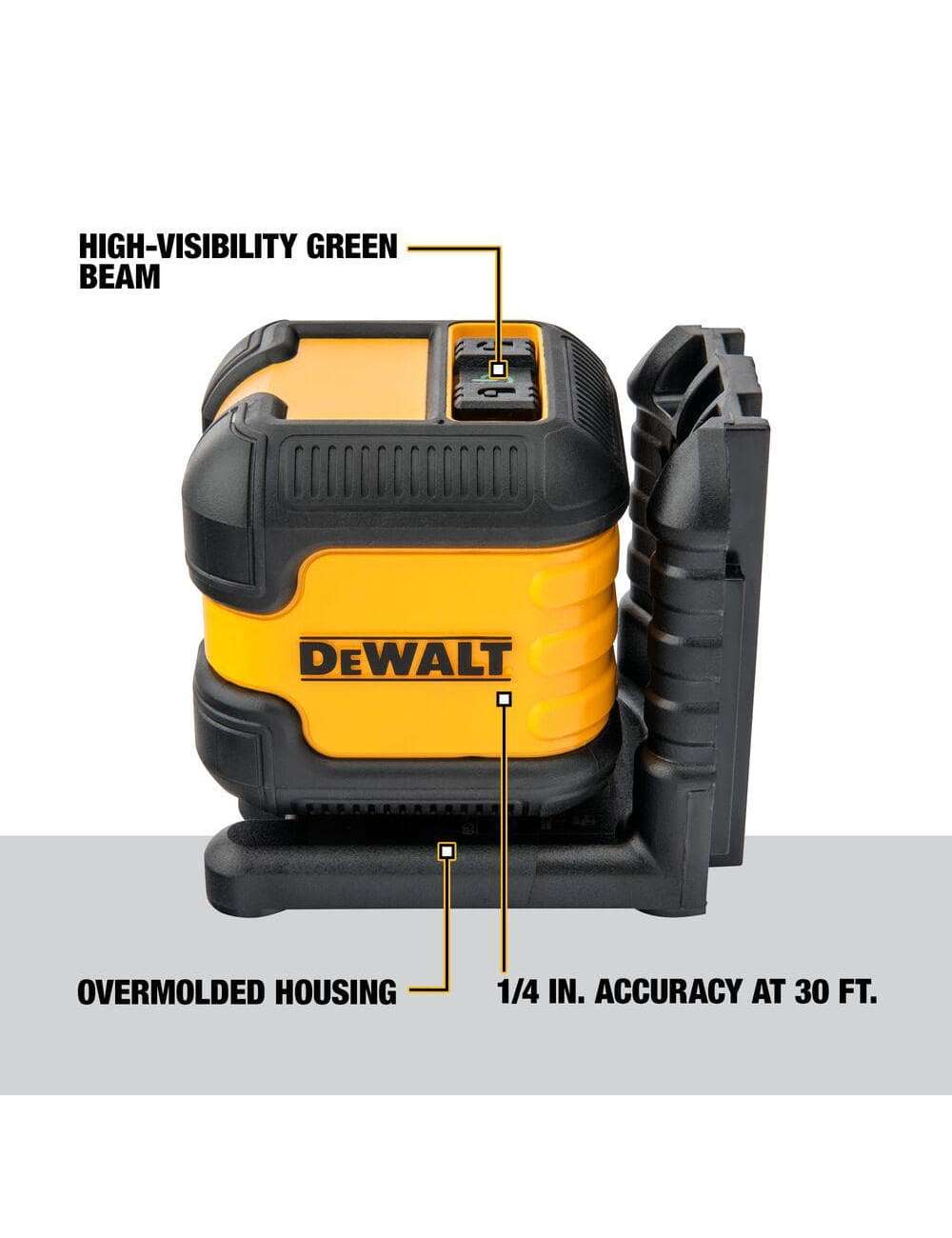 55 ft. Green Self-Leveling Cross Line Laser Level with (2) AA Batteries & Case