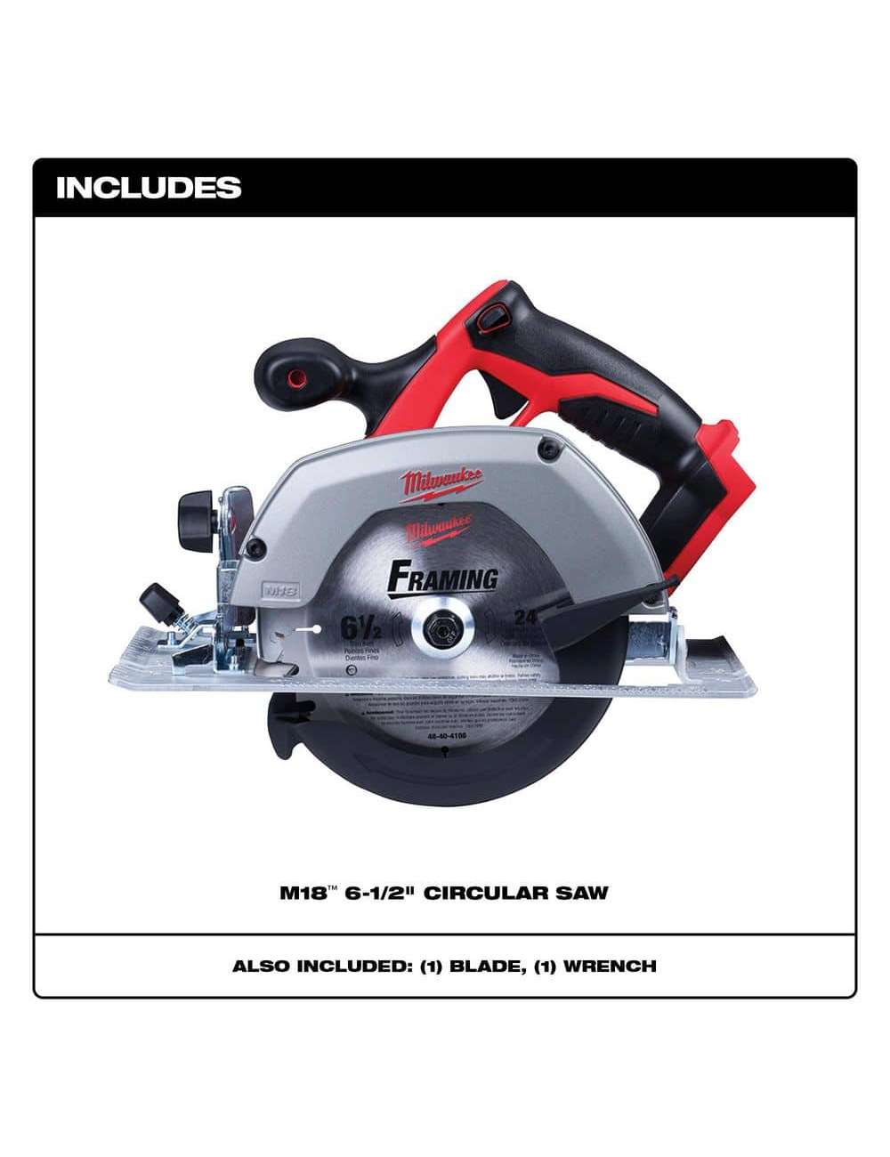 M18 18V Lithium-Ion Cordless 6-1/2 in. Circular Saw (Tool-Only)