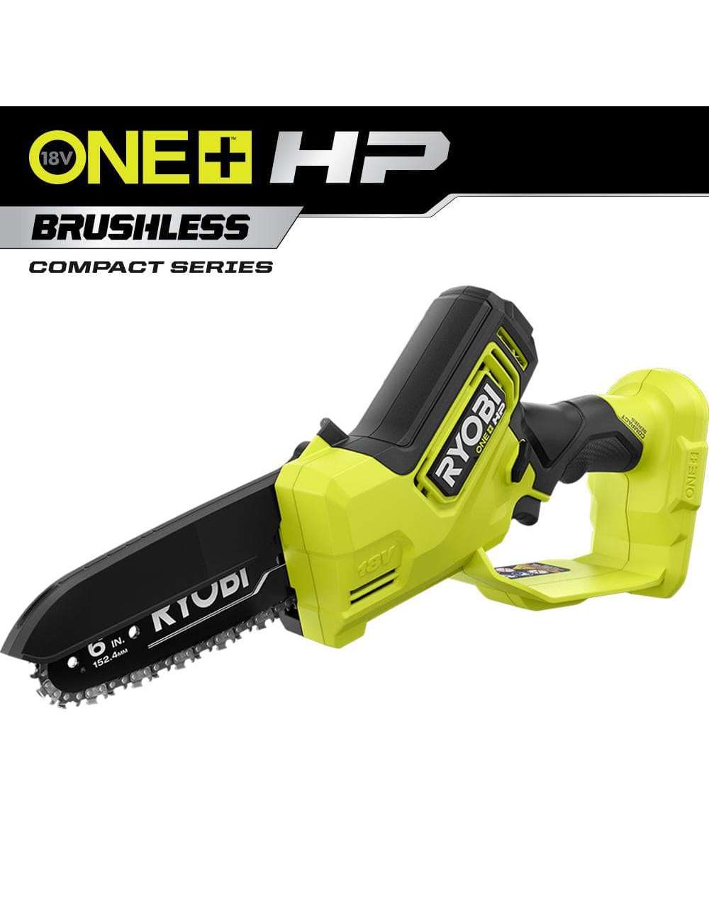 ONE+ HP 18V Brushless 6 in. Battery Compact Pruning Mini Chainsaw (Tool Only)