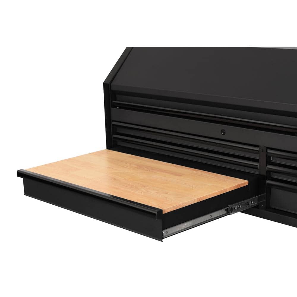 72 in. W x 23 in. D Heavy Duty 9 Drawer Top Tool Chest in. Matte Black