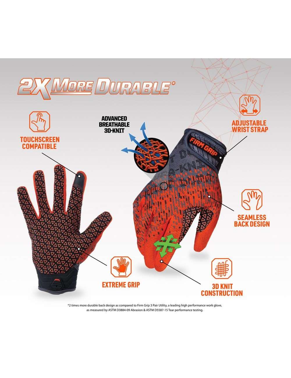 Large Dura-Knit Work Gloves