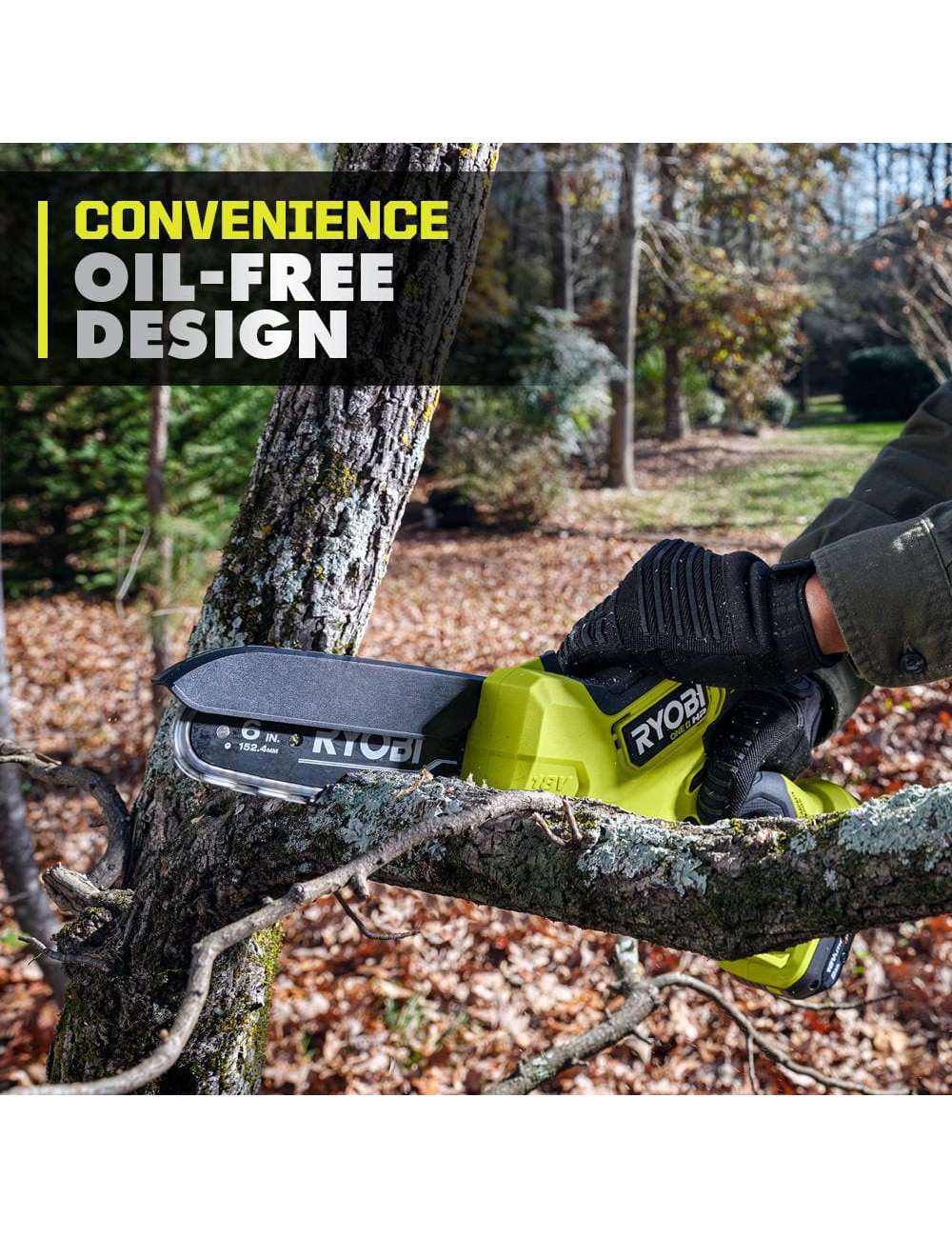 ONE+ HP 18V Brushless 6 in. Battery Compact Pruning Mini Chainsaw (Tool Only)