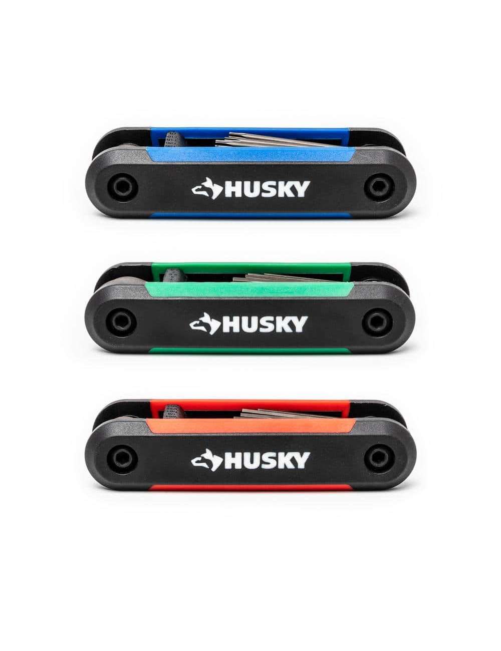 SAE/Metric Folding Hex Key Set With Bonus Torx Set (3-Piece)