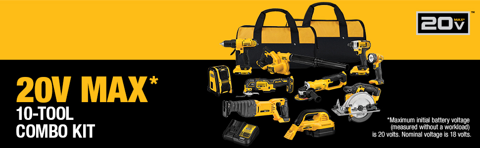 🔥(32-Tool Set )💥Clearance Sale🔥DE 20-VOLT MAX LITHIUM ION BEST CORDLESS COMBO KIT