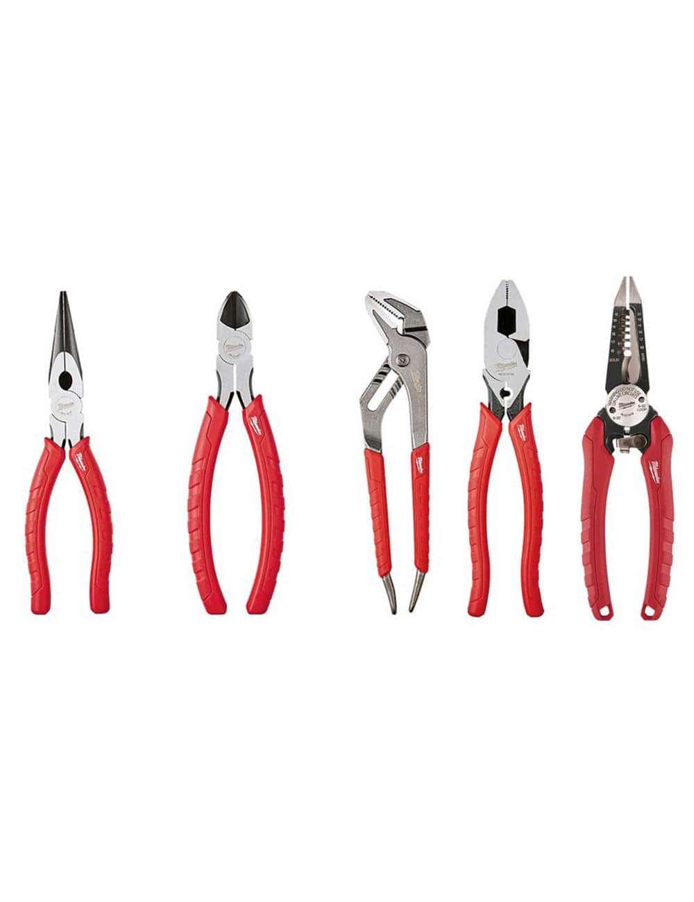 Electrician's Pliers Hand Tool Set (5-Piece)