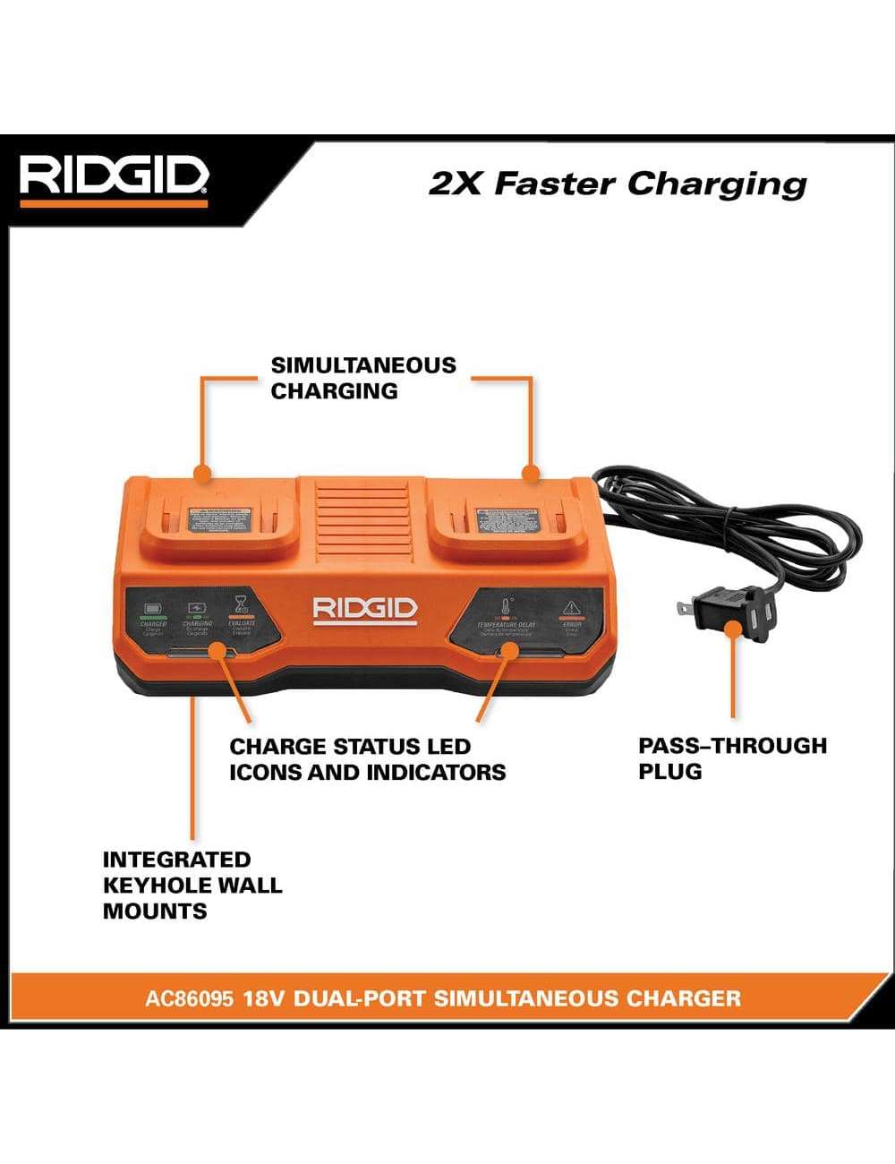 18V Dual Port Simultaneous Charger