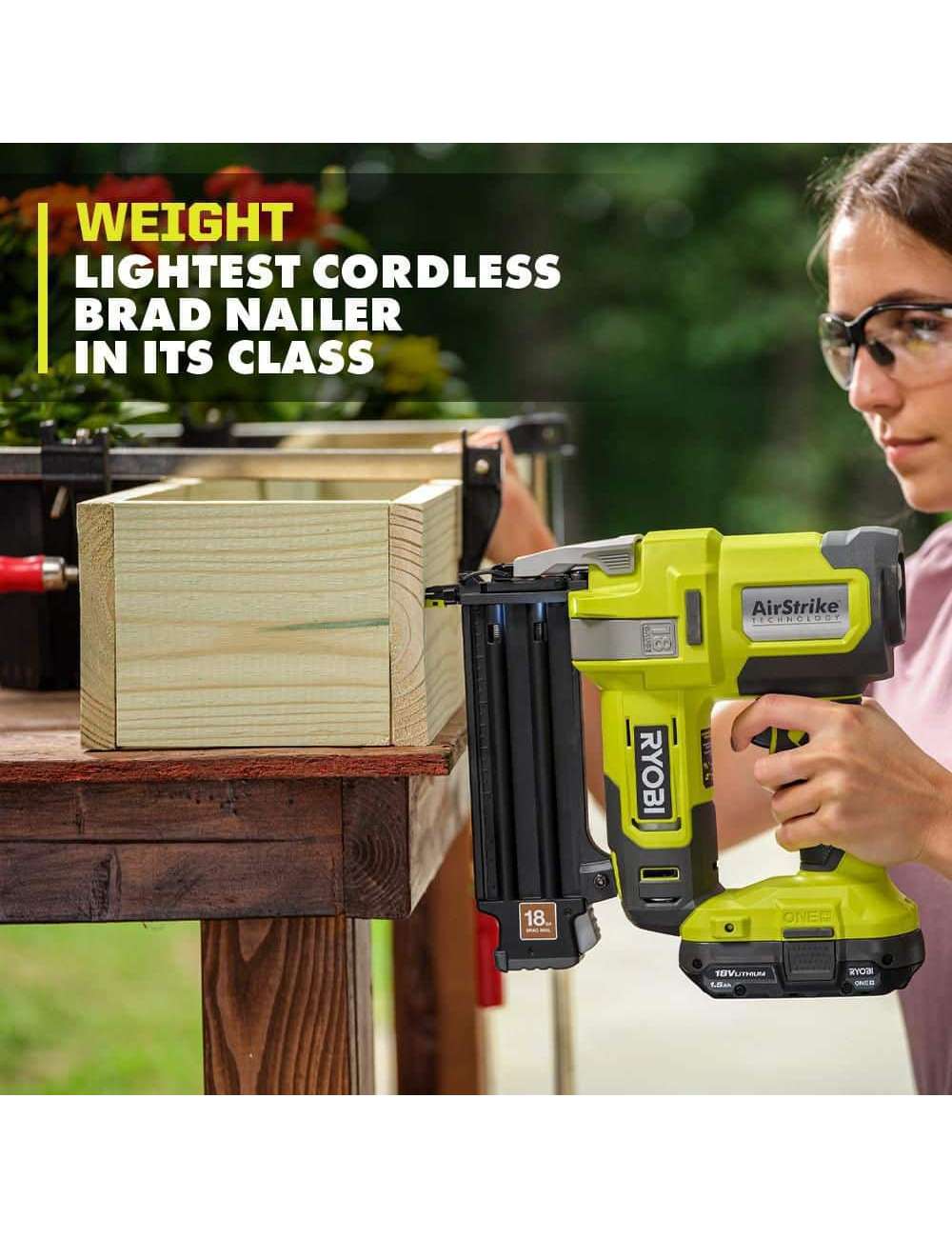 ONE+ 18V 18-Gauge Cordless AirStrike Brad Nailer (Tool Only)