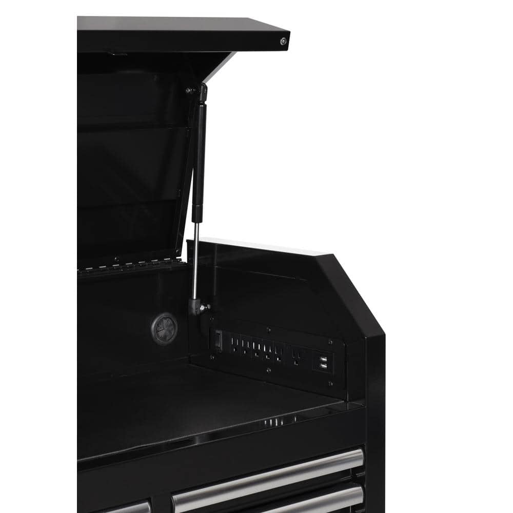 Modular 52 in. 8 Drawer Black Top Tool Chest