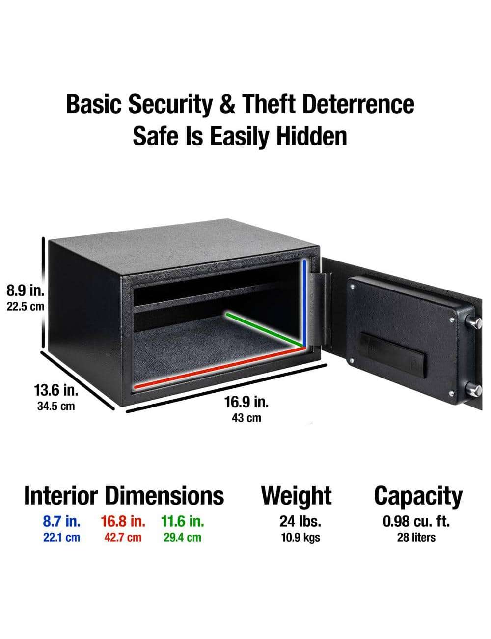 0.98 cu. ft. Safe Box with Digital Lock