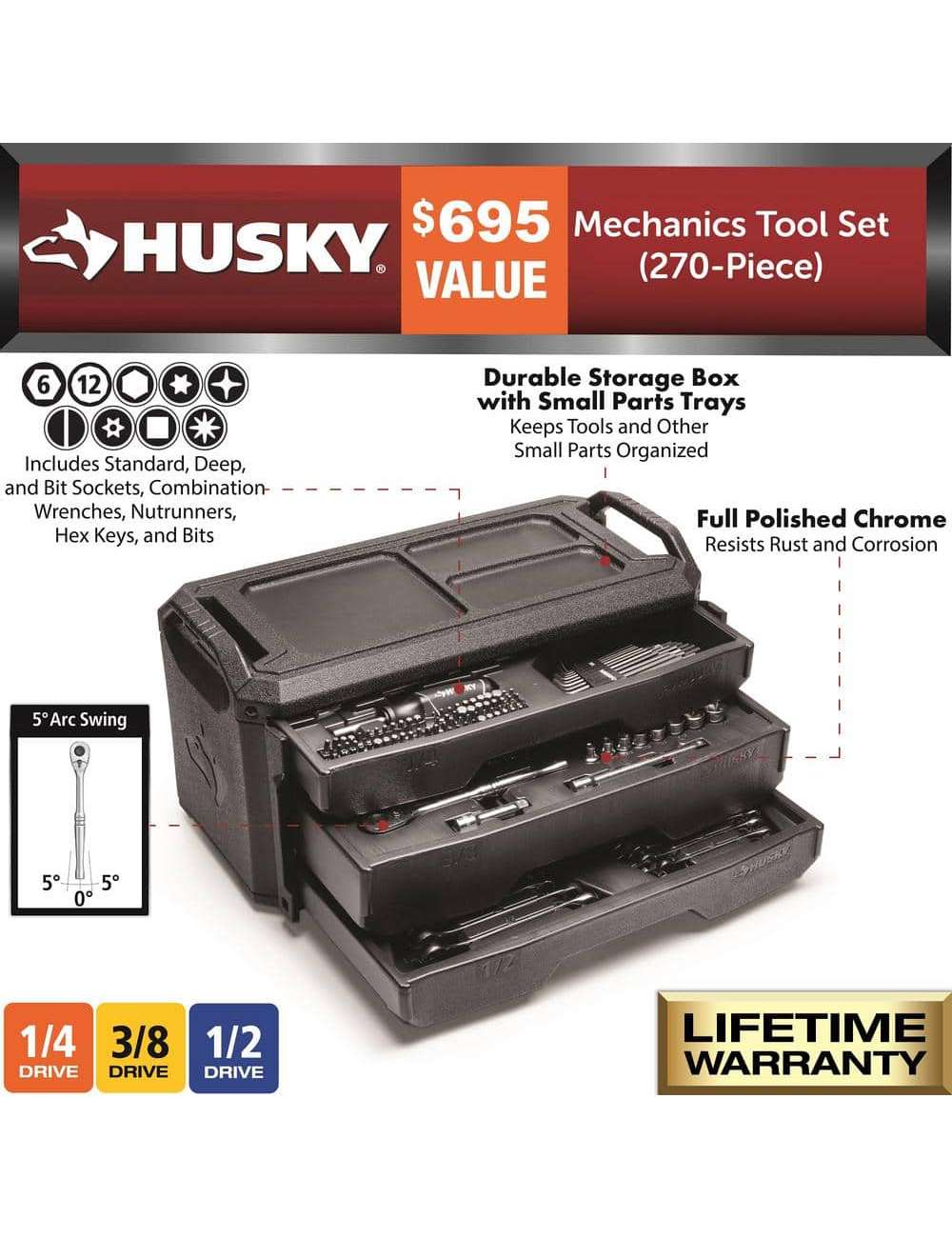 Mechanics Tool Set (270-Piece)