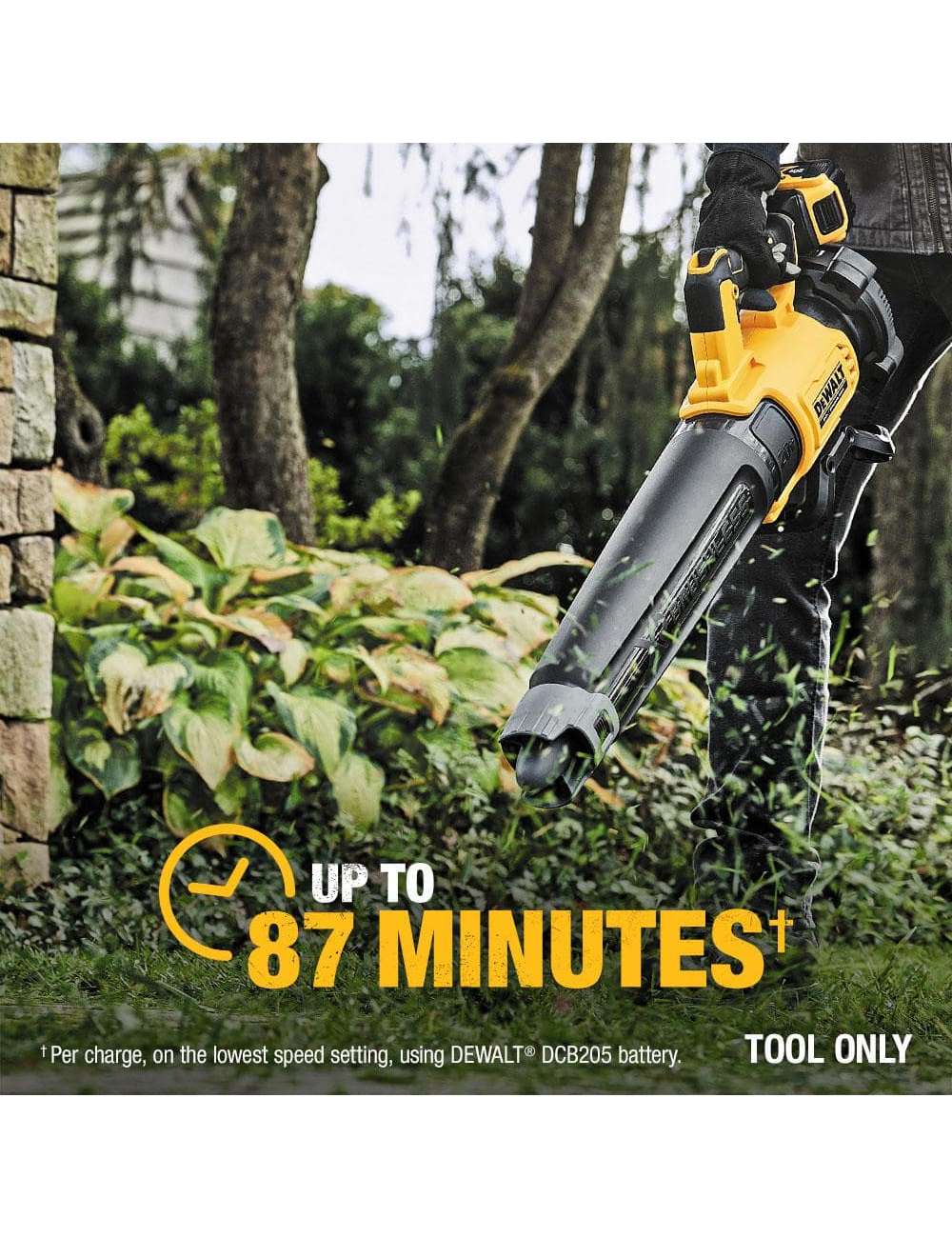 20V MAX 125 MPH 450 CFM Cordless Brushless Battery Powered Handheld Leaf Blower (Tool Only)