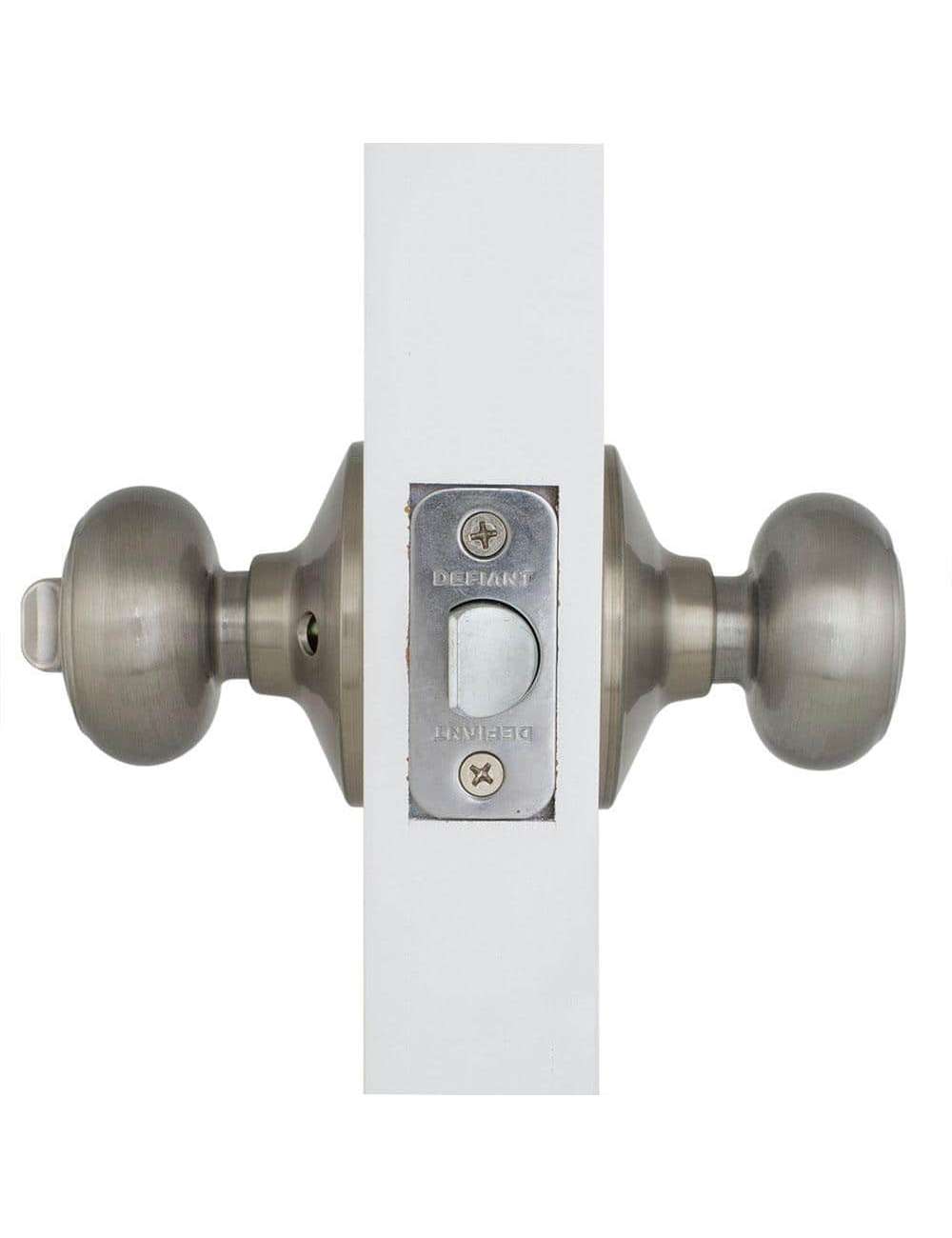 Hartford Satin Nickel Bed/Bath Door Knob Contractor Pack (6-Pack)