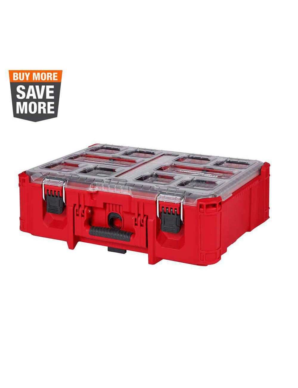 PACKOUT 20 in. Deep Organizer with 6 Compartments and Quick Adjust Dividers