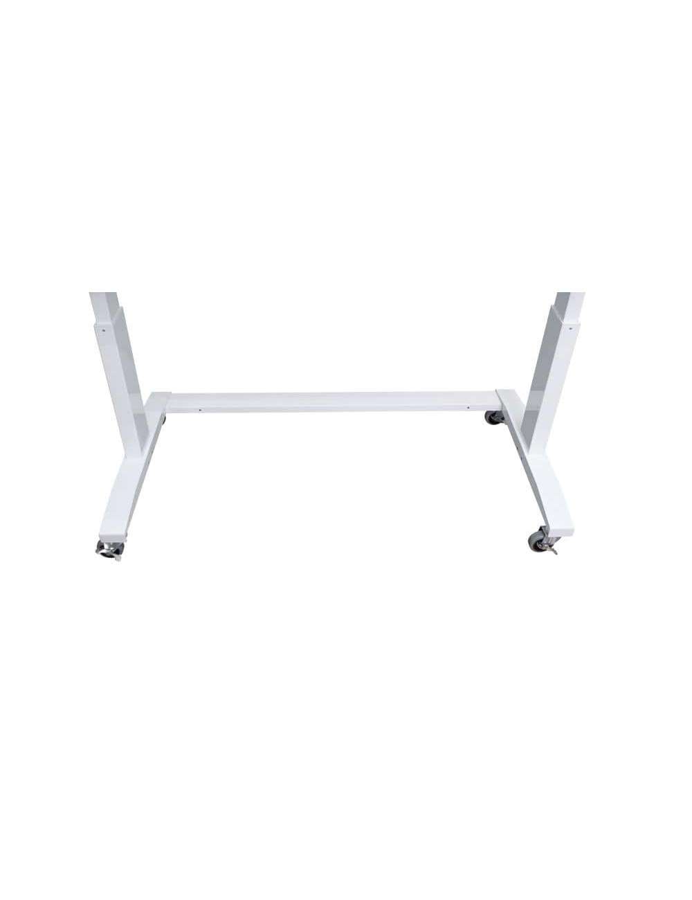 46 in. Adjustable Height Work Table with 2-Drawers in White