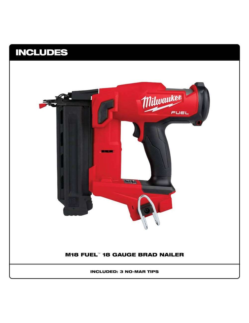 M18 FUEL 18-Volt Lithium-Ion Brushless Cordless Gen II 18-Gauge Brad Nailer (Tool-Only)