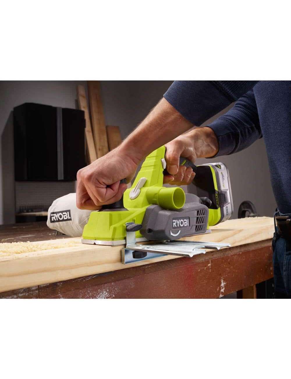 ONE+ 18V Cordless 3-1/4 in. Planer (Tool Only) with Dust Bag