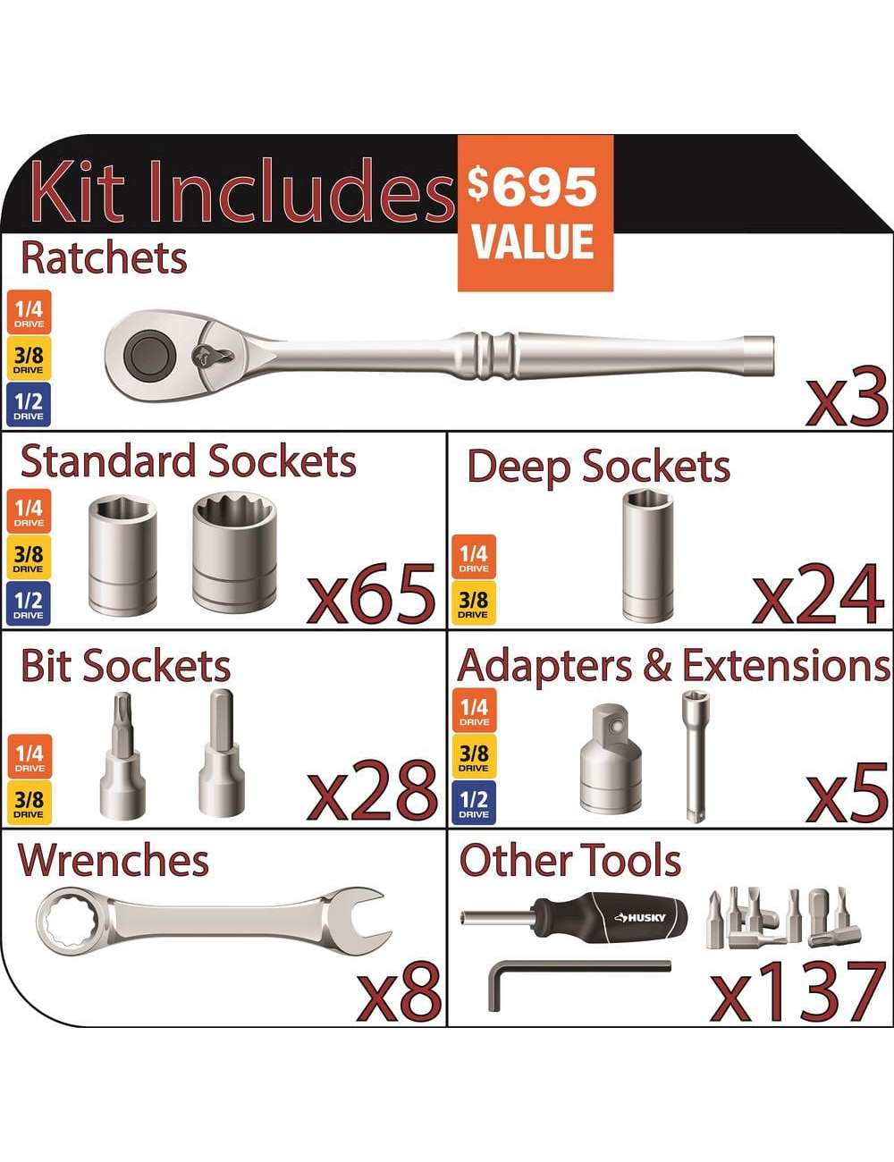 Mechanics Tool Set (270-Piece)