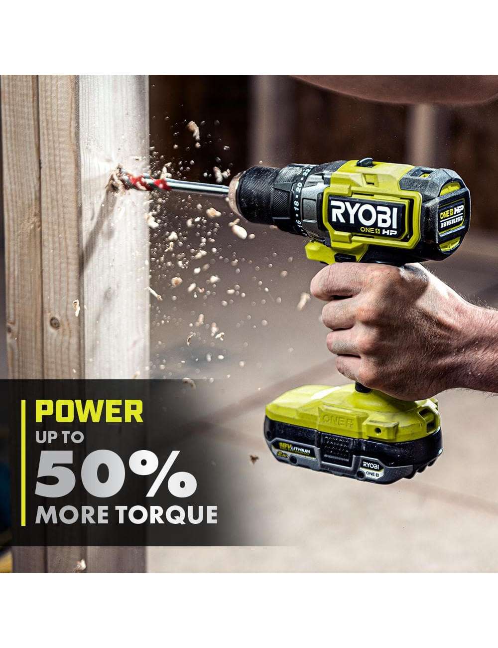 ONE+ HP 18V Brushless Cordless 1/2 in. Drill/Driver and Impact Driver Kit w/(2) 2.0 Ah Batteries, Charger, and Bag
