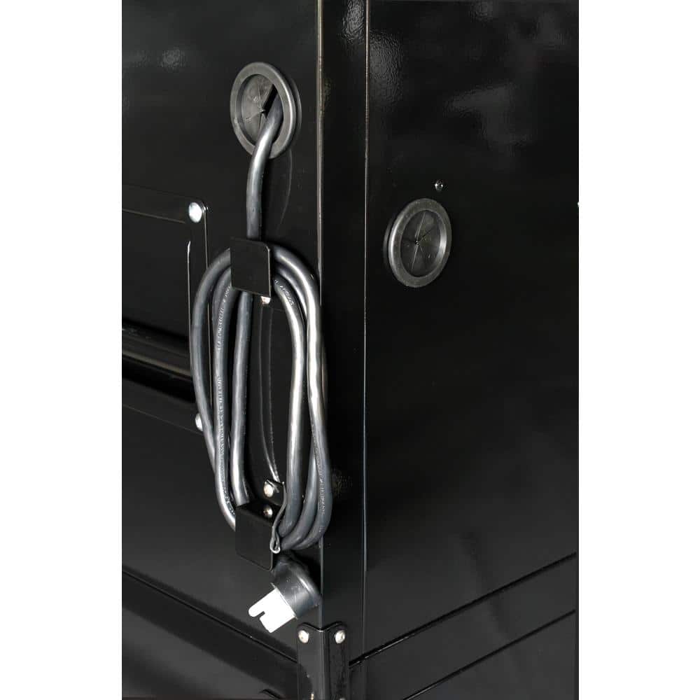 41 in. W x 24 5 in. D Standard Duty 16 Drawer Combination Rolling Tool Chest and Top Tool Cabinet Set in. Gloss Black