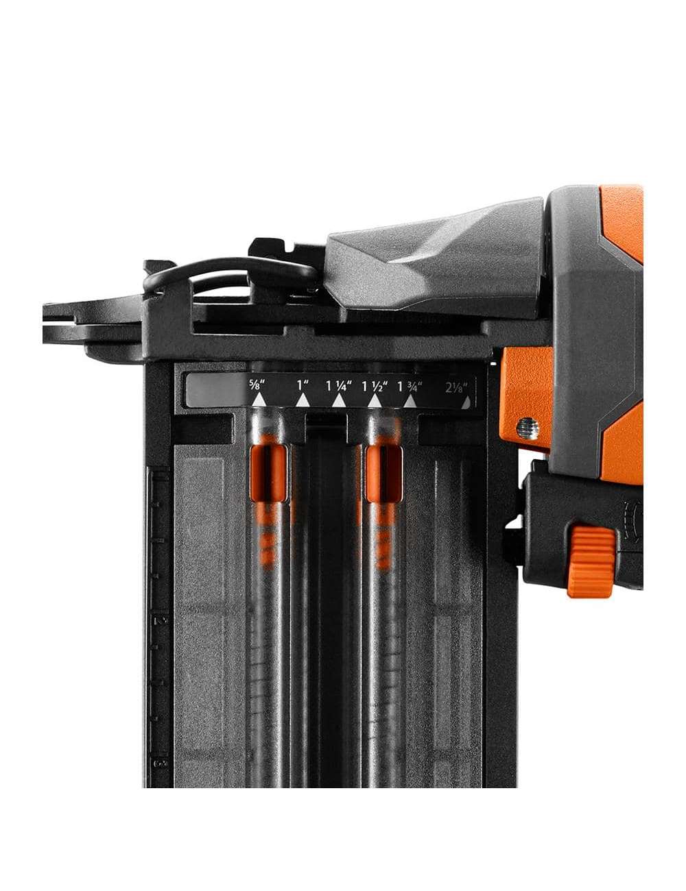 Pneumatic 18-Gauge 2-1/8 in. Brad Nailer with CLEAN DRIVE Technology, Tool Bag, and Sample Nails