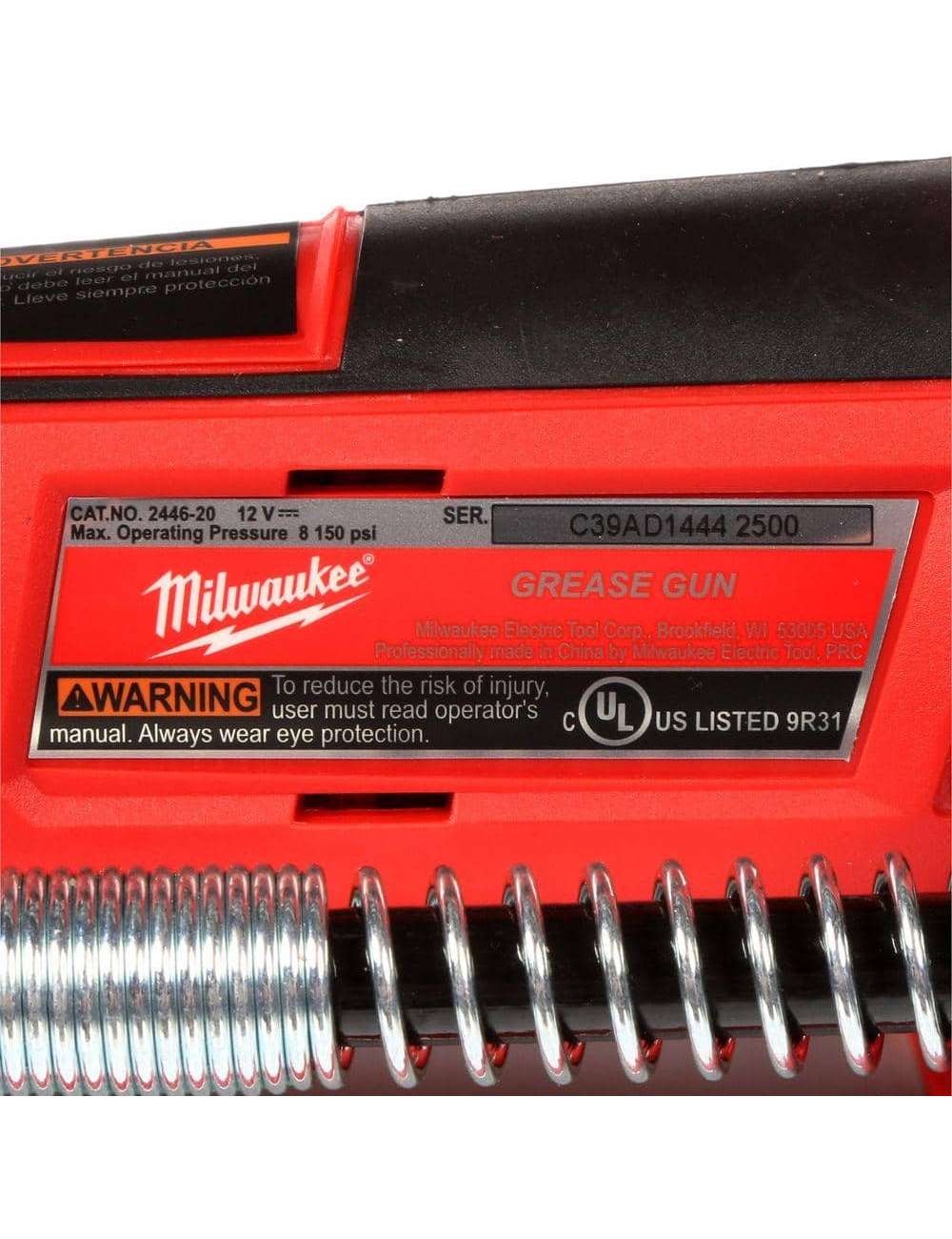 M12 12V Lithium-Ion Cordless Grease Gun (Tool-Only)