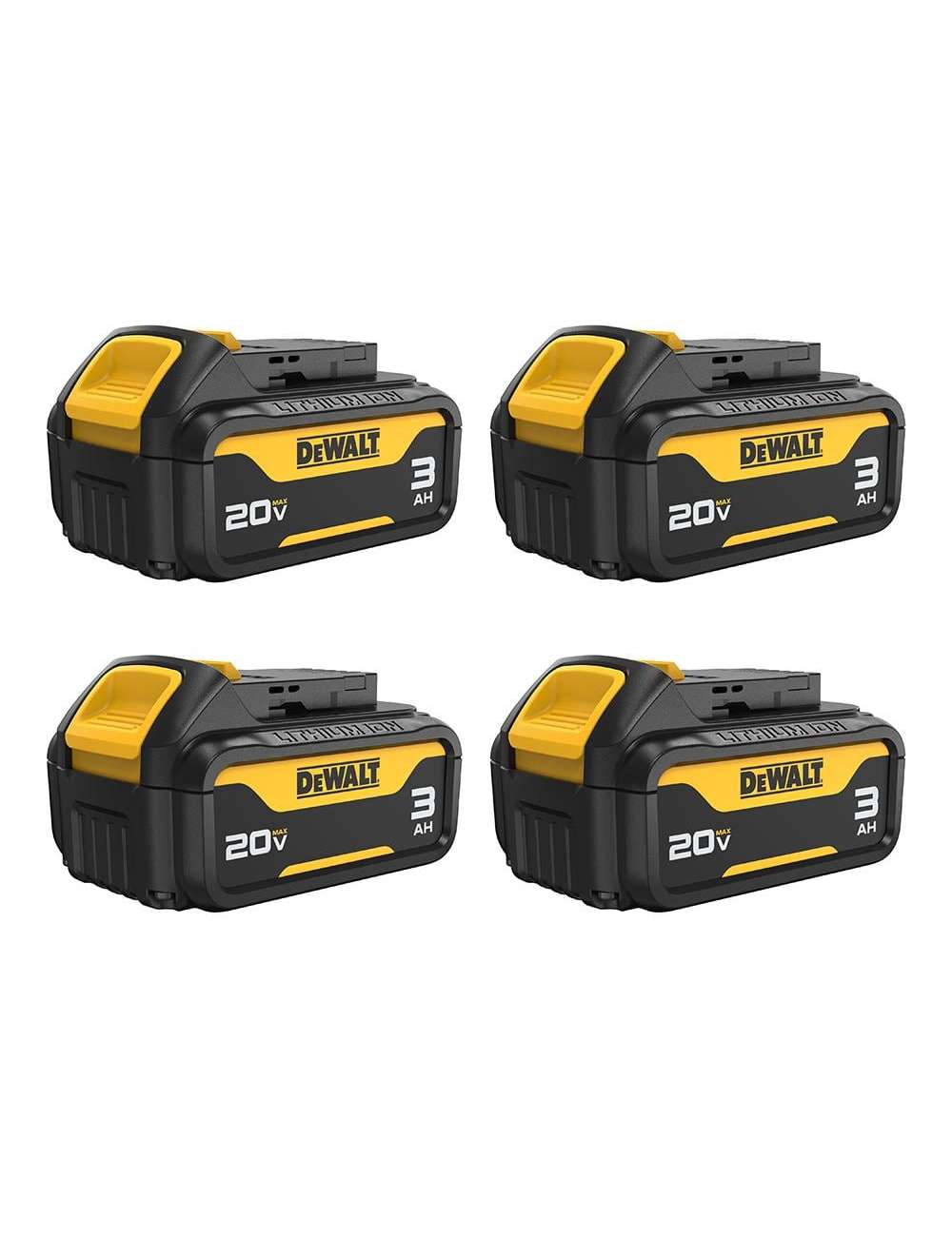 20-Volt 3.0 Ah MAX Lithium-Ion Premium Battery Pack (4-Pack)