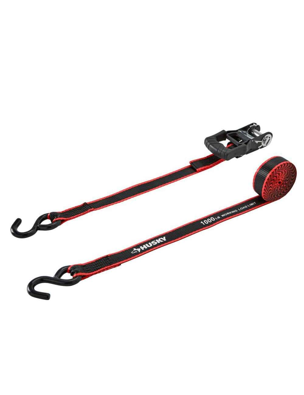 16 ft. 1.25 in. Ratchet Tie-Down Straps with S-Hook (4-Pack)