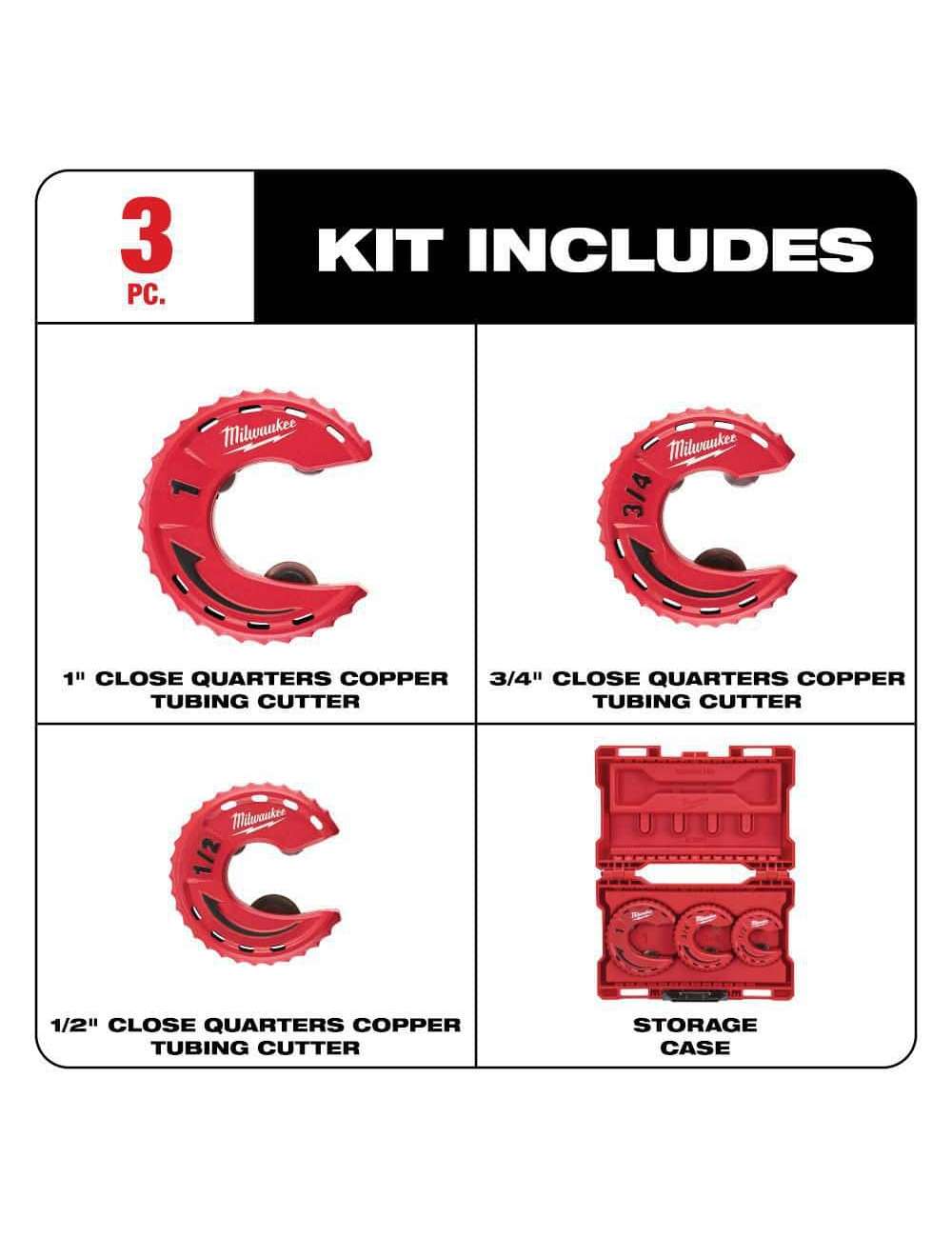 Close Quarters Tubing Cutter Set (3-Piece)