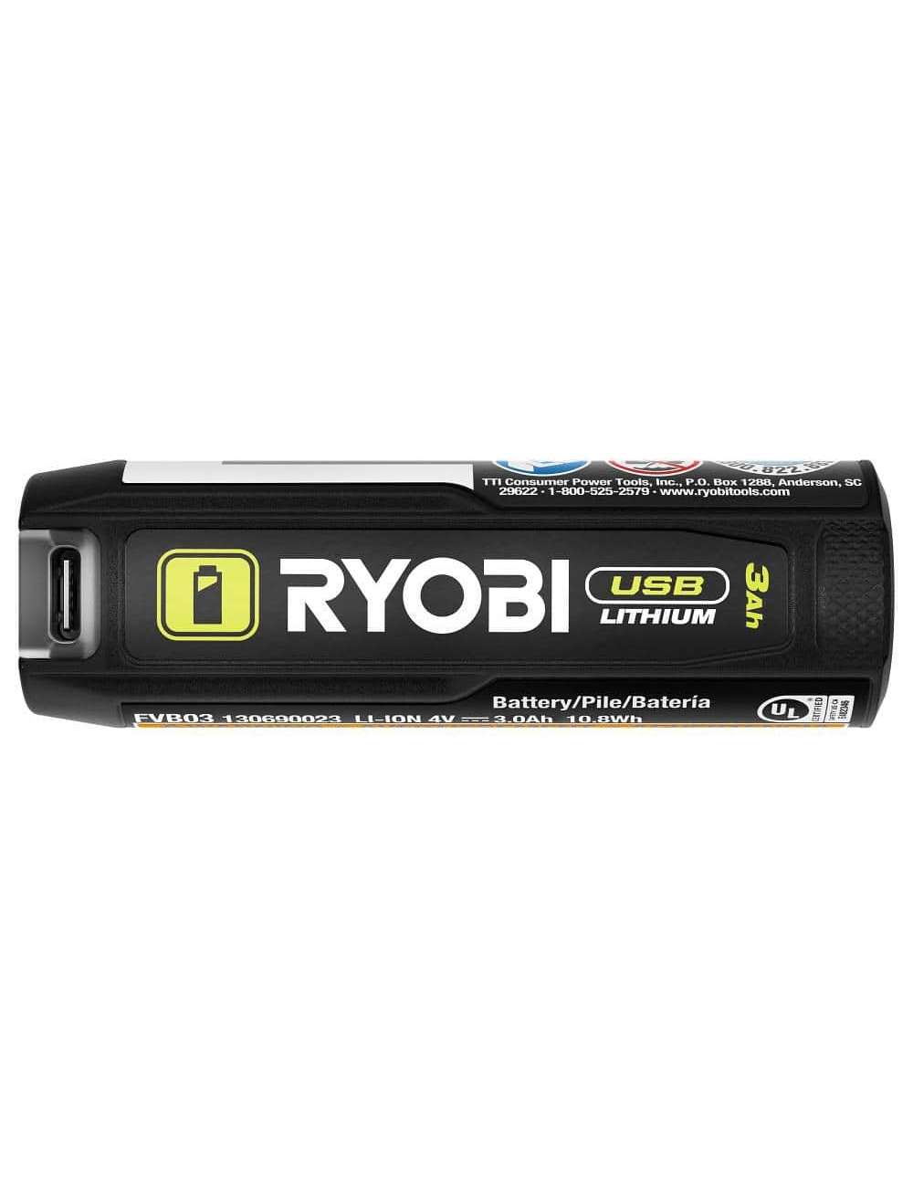 USB Lithium 3.0 Ah Lithium-ion Rechargeable Battery (2-Pack)
