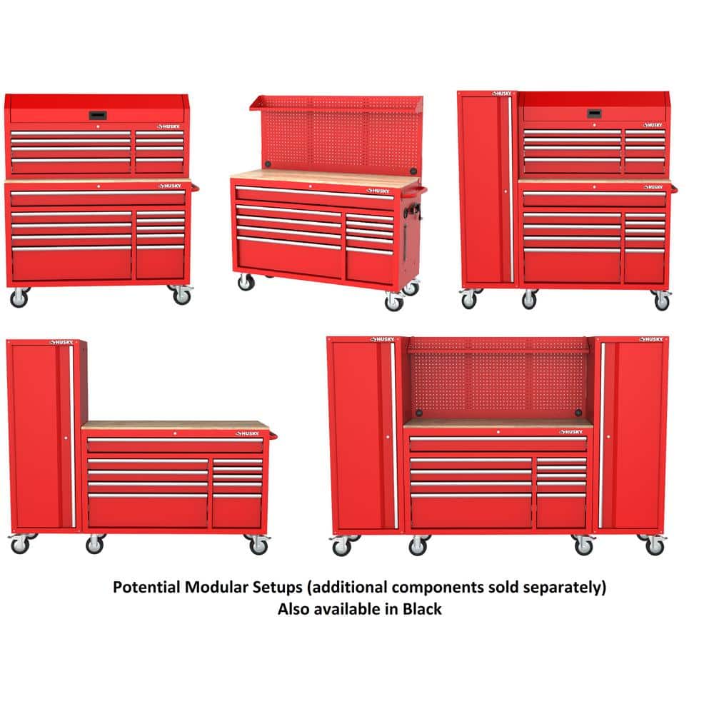 Modular 52 in. 8 Drawer Red Top Tool Chest