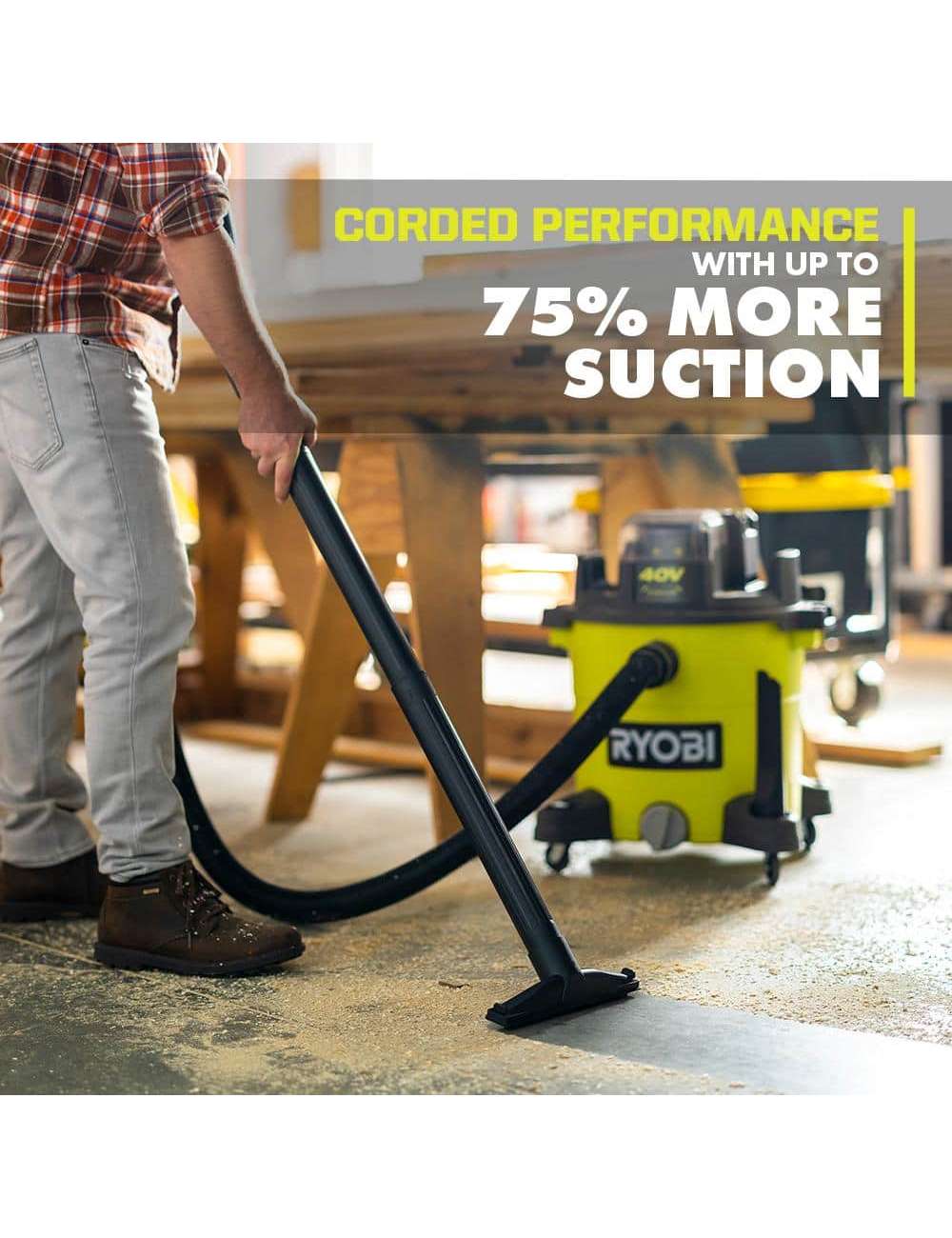 40V 10 Gal. Cordless Wet/Dry Vacuum (Tool Only)