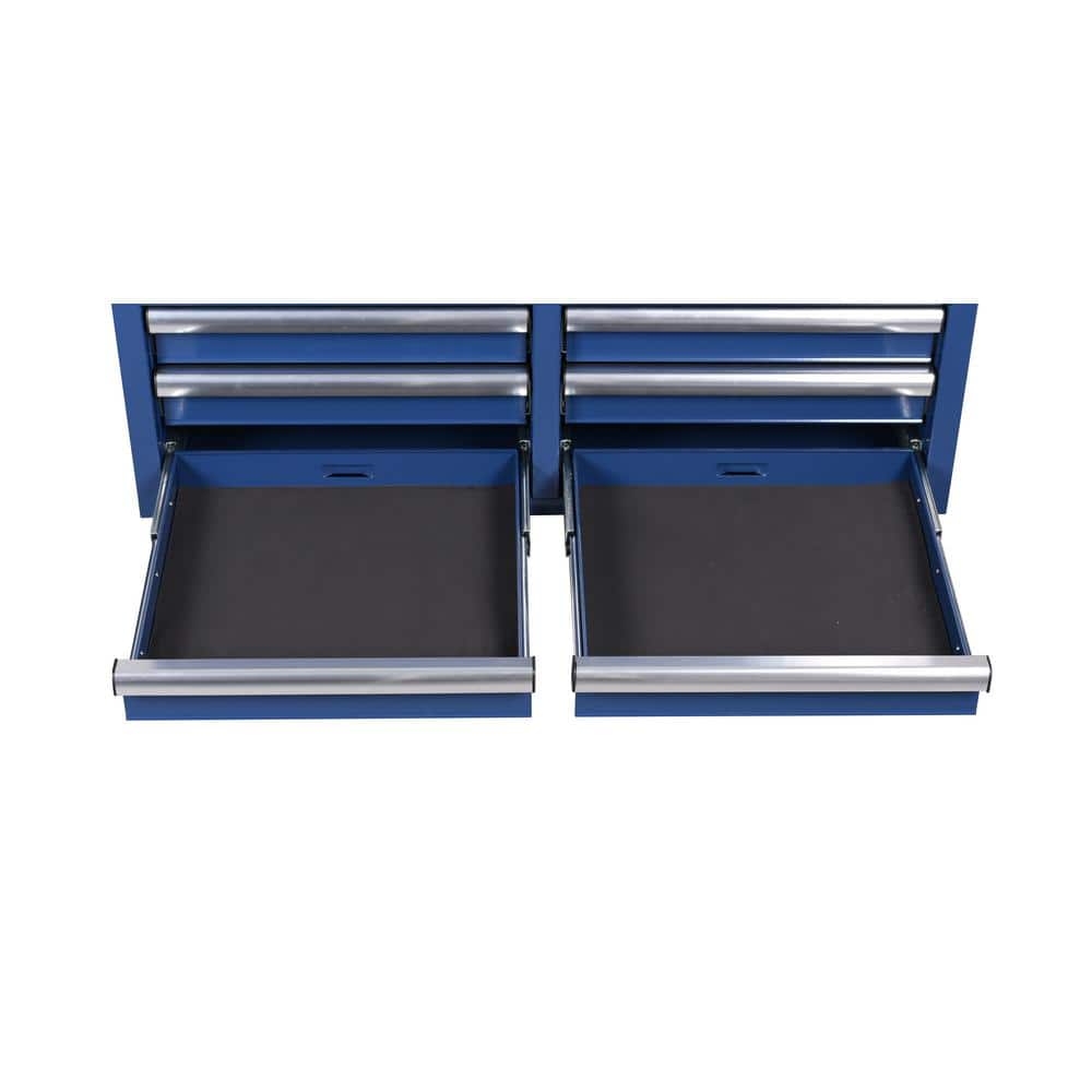 36 in. 12 Drawer Blue Tool Chest Combo
