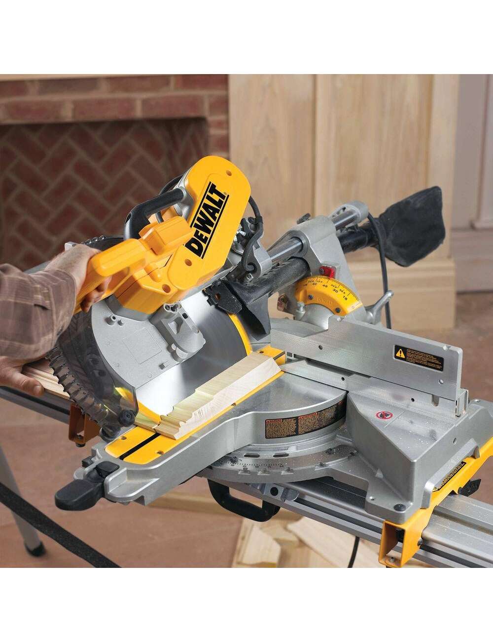 15 Amp Corded 12 in. Double Bevel Sliding Compound Miter Saw, Blade Wrench and Material Clamp