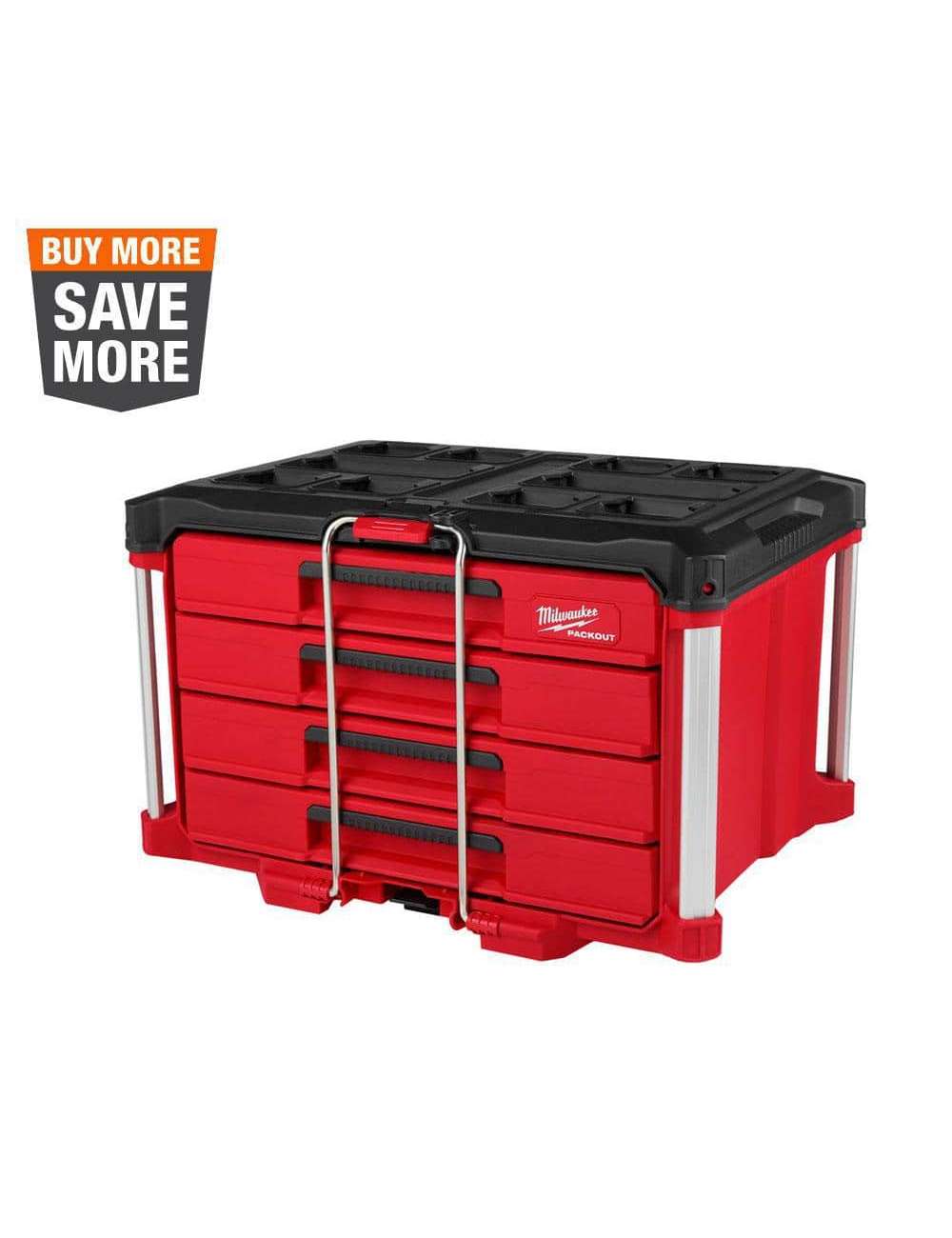 PACKOUT 22 in. Modular 4-Drawer Tool Box with Metal Reinforced Corners and 50 lbs. Capacity
