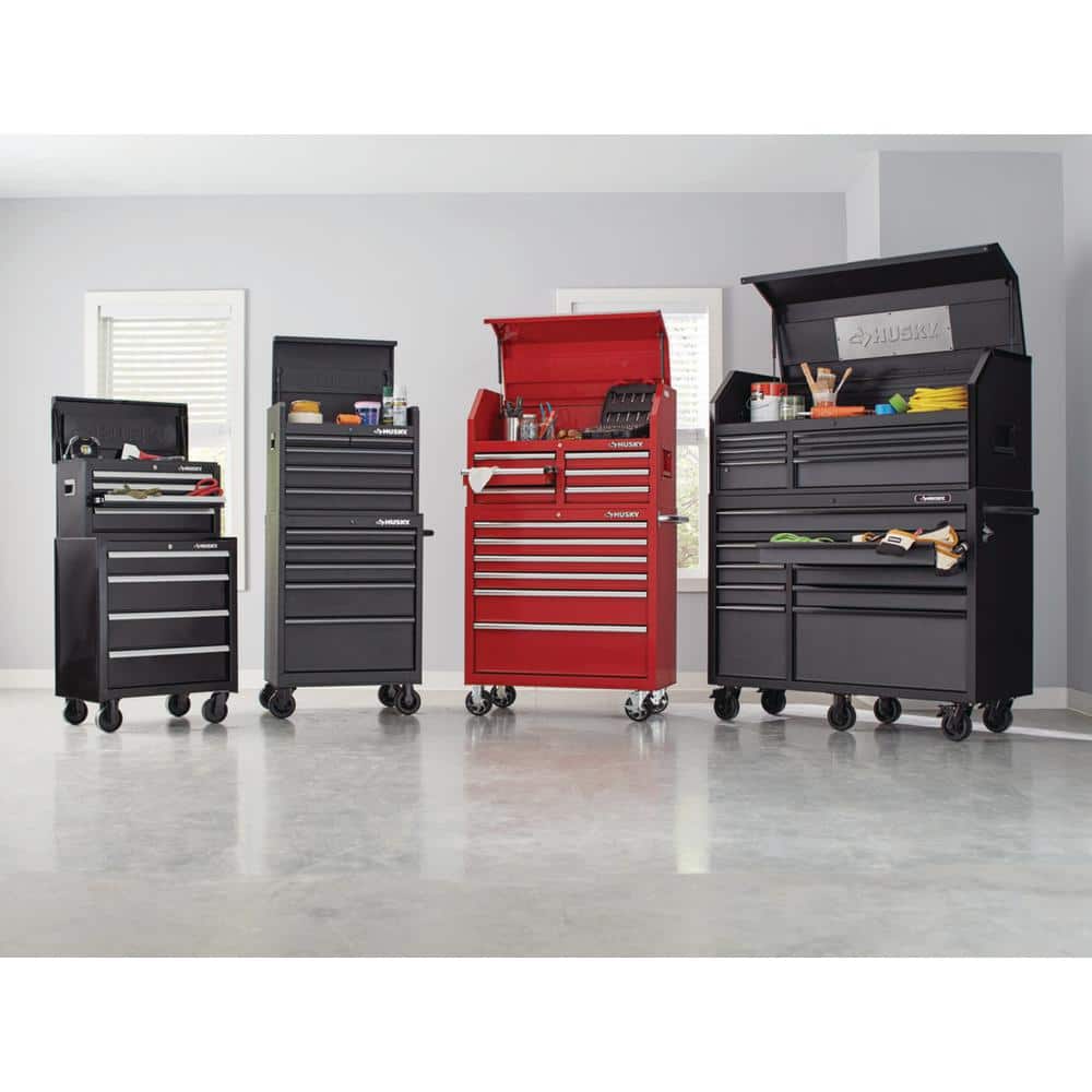 26 in. W x 12 in. D Standard Duty 4 Drawer Top Tool Chest in. Gloss Black