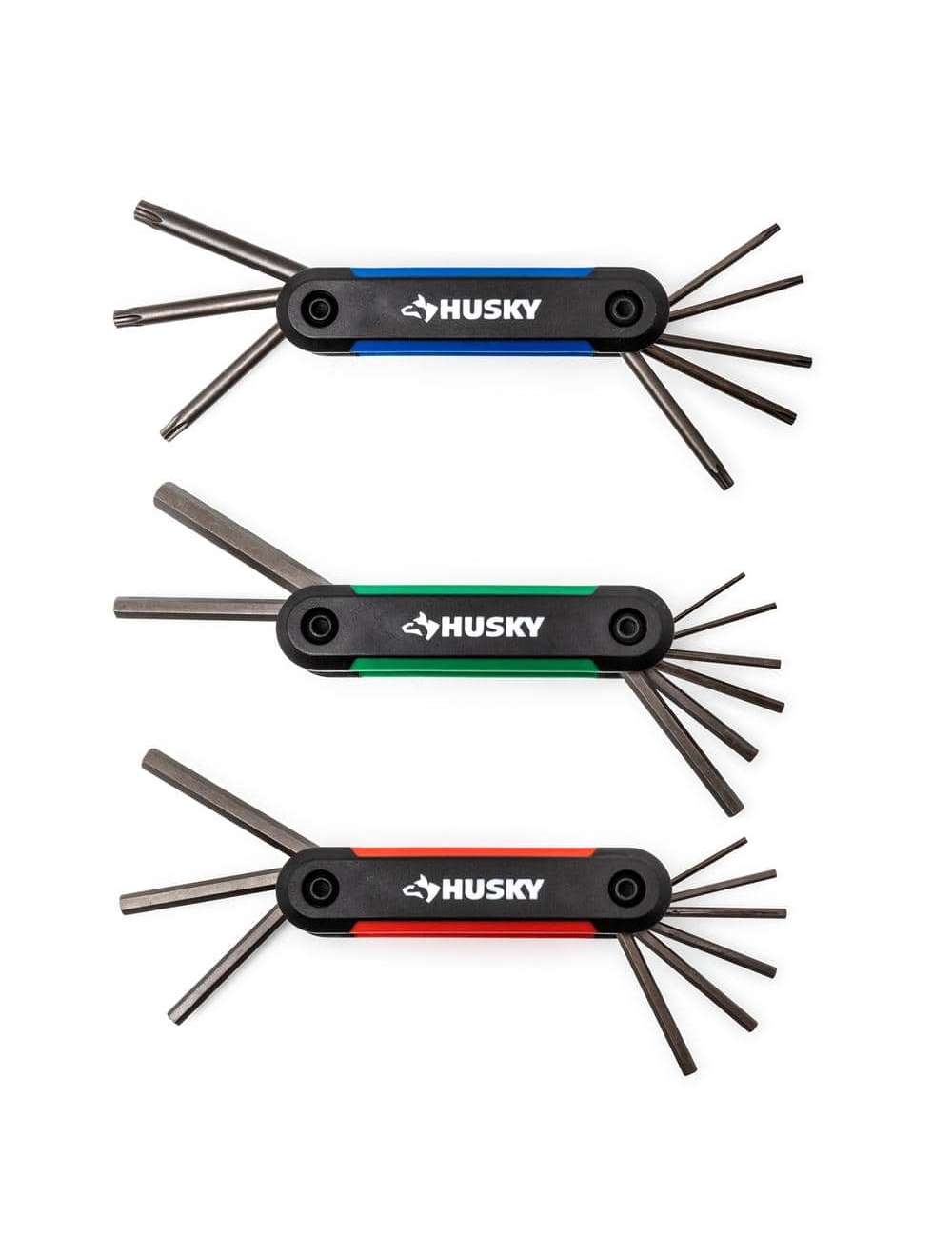 SAE/Metric Folding Hex Key Set With Bonus Torx Set (3-Piece)