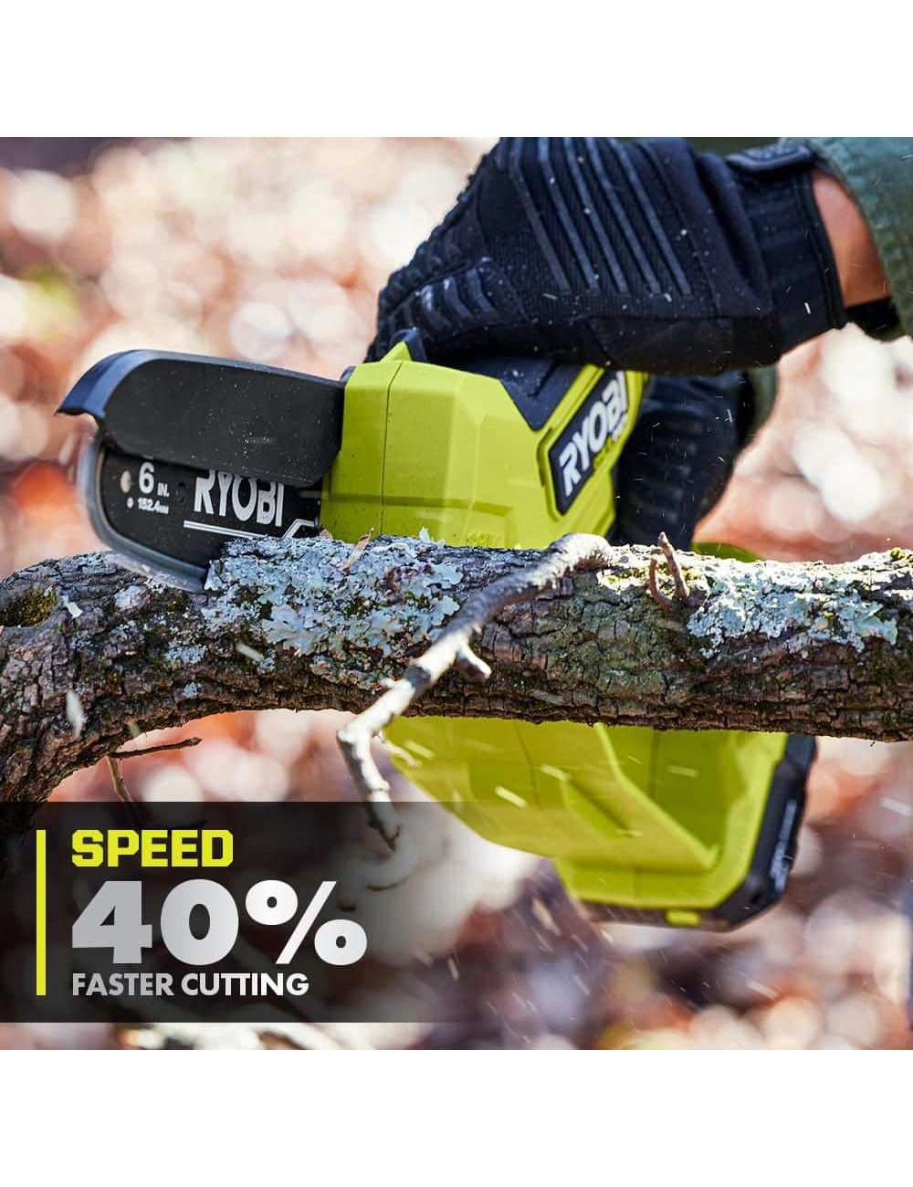 ONE+ HP 18V Brushless 6 in. Battery Compact Pruning Mini Chainsaw (Tool Only)
