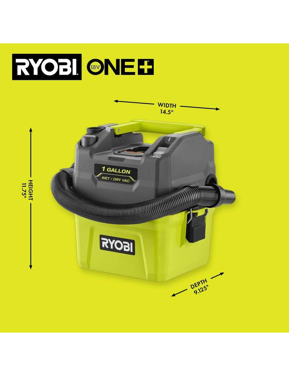 ONE+ 18V Cordless 1 Gal. Wet/Dry Vacuum (Tool Only)