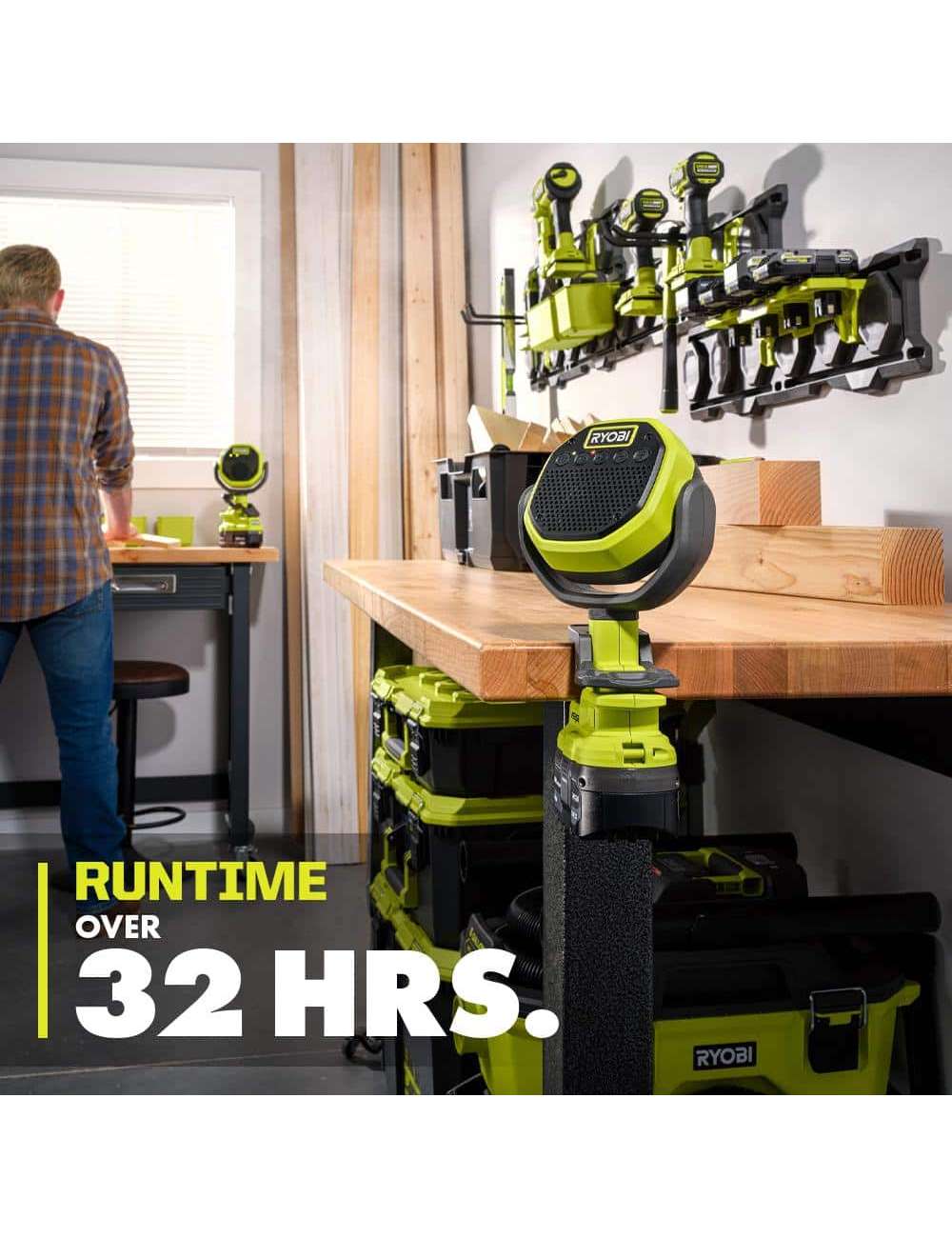 ONE+ 18V Cordless VERSE Clamp Speaker (Tool Only)