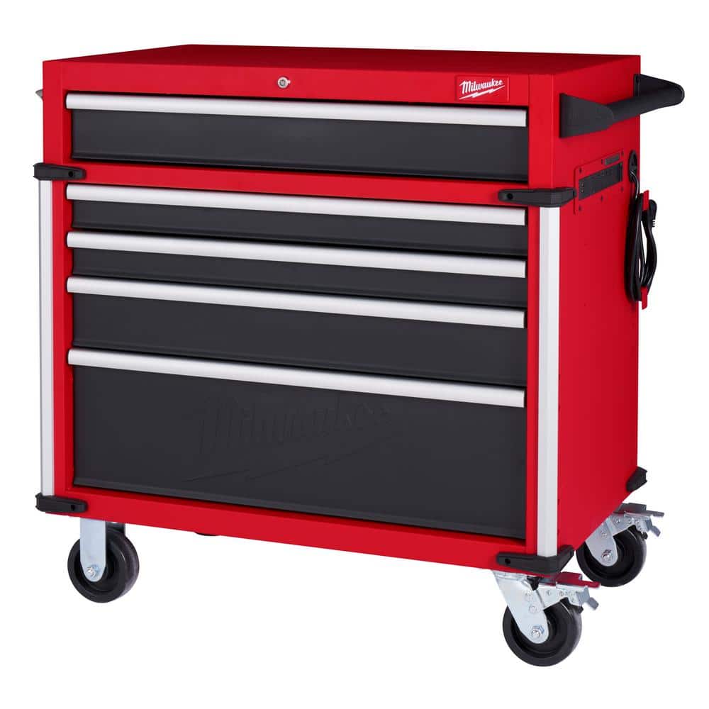 High Capacity 36 in. 5 Drawer Roller Cabinet Tool Chest