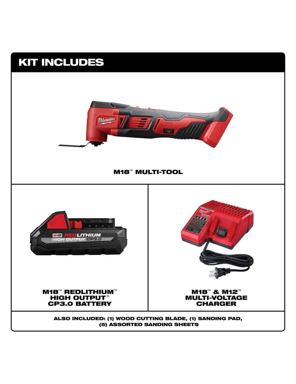 M18 18-Volt Lithium-Ion Cordless Oscillating Multi-Tool Kit