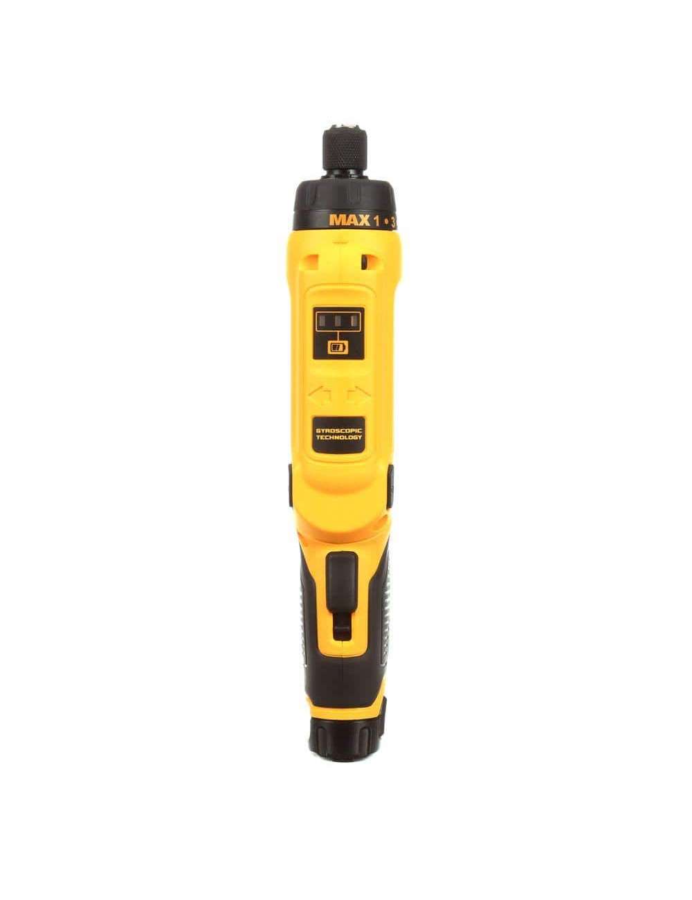 8V MAX Cordless Gyroscopic Screwdriver with Adjustable Handle, (2) 1.0Ah Batteries, Charger, and Bag